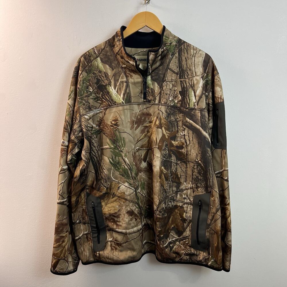 Gander Mountain Guide Series Men's Camouflage 1/4 Zip Pullover Size X-Large